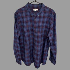 GAP Men’s Classic Plaid Button-Down Shirt | Size XL